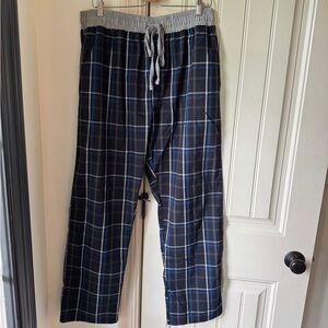 Men's Blue Plaid Lounge Pants